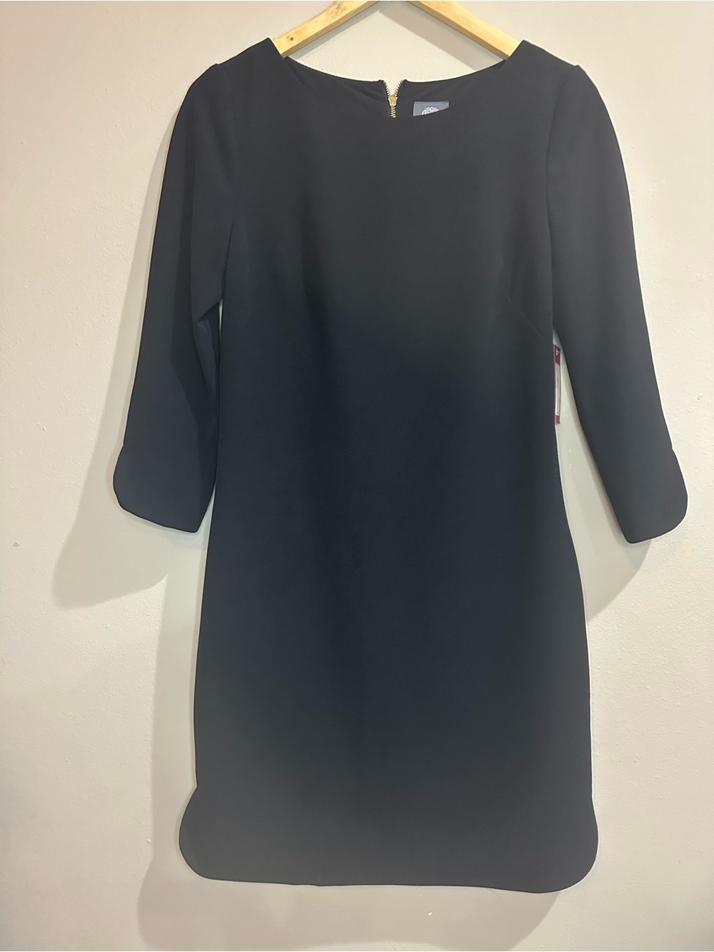 Vince Camuto Black 3/4 Sleeve Sheath Dress Size 4